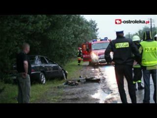 Wypadek na trasie Ostrołęka- Przasnysz