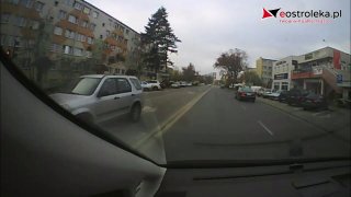 Pirat drogowy w mercedesie „ustrzelony” wideorejestratorem w centrum miasta