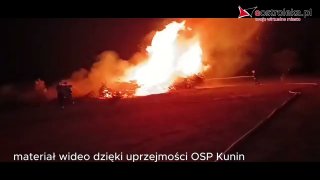 Celowe podpalenie pod Goworowem. Ogień widoczny był ze znacznej odległości