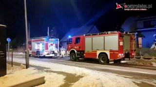 Pożar sauny w Ostrołęce. Gdyby ktoś był w środku, mogło dojść do tragedii