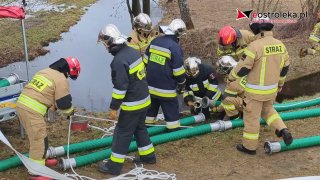 Ćwiczenia przeciwpowodziowe w Ostrołęce 